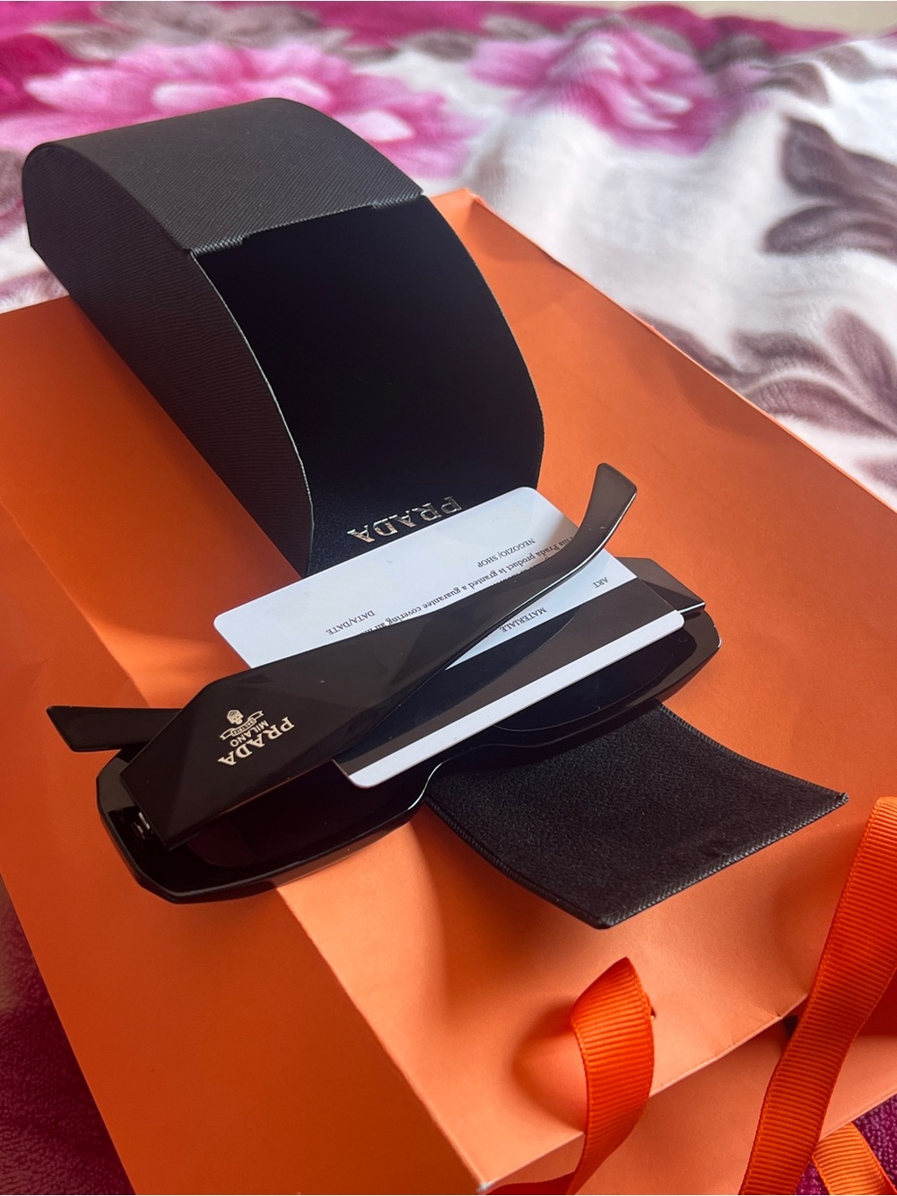 Prada Black Rectangle Sunglasses - Picture 2 of 16